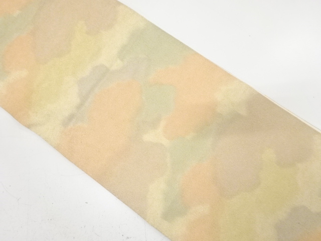 砂子綴れ　霞模様織り出し　全通袋帯